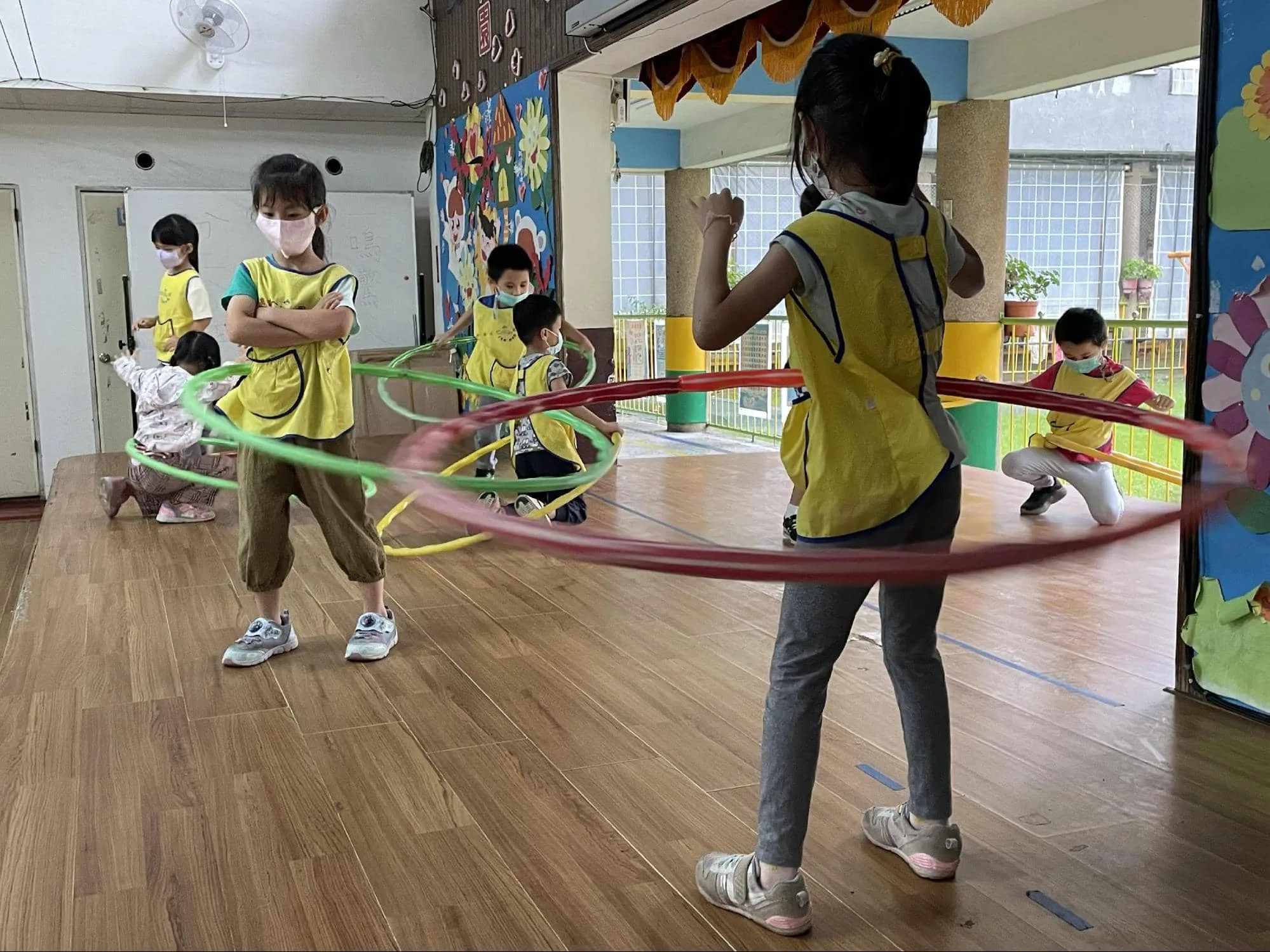 仁和幼兒園呼拉圈體能遊戲教學實況